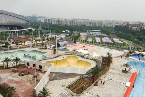 Worlds biggest skatepark in Guangzhou China, 15,000 square metres