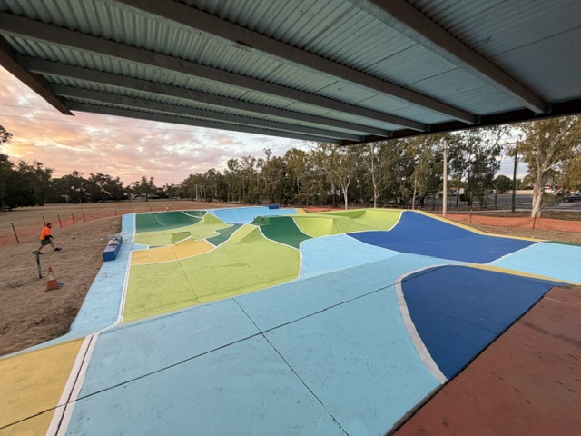 Emerald Skate Facility after repainting