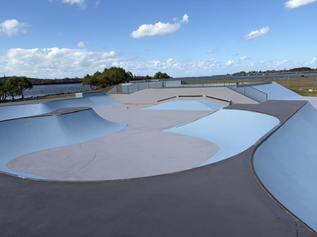 Ballina Skatepark after repainting